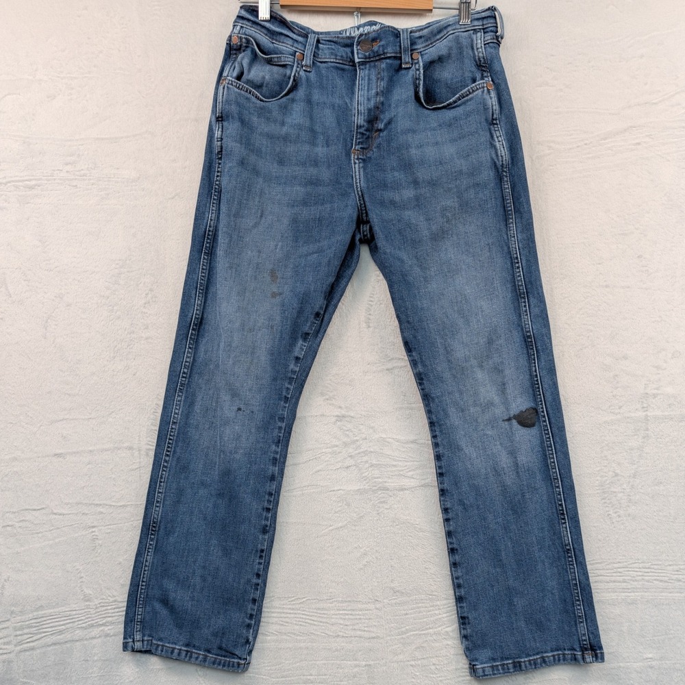 Wrangler Jeans Men's 33x32 Blue Retro Relaxed Bootcut Western Americana Rugged